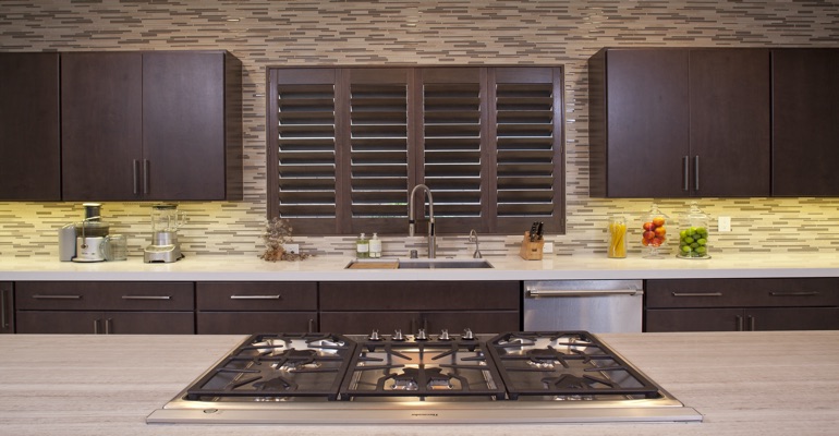 San Diego wood shutter kitchen